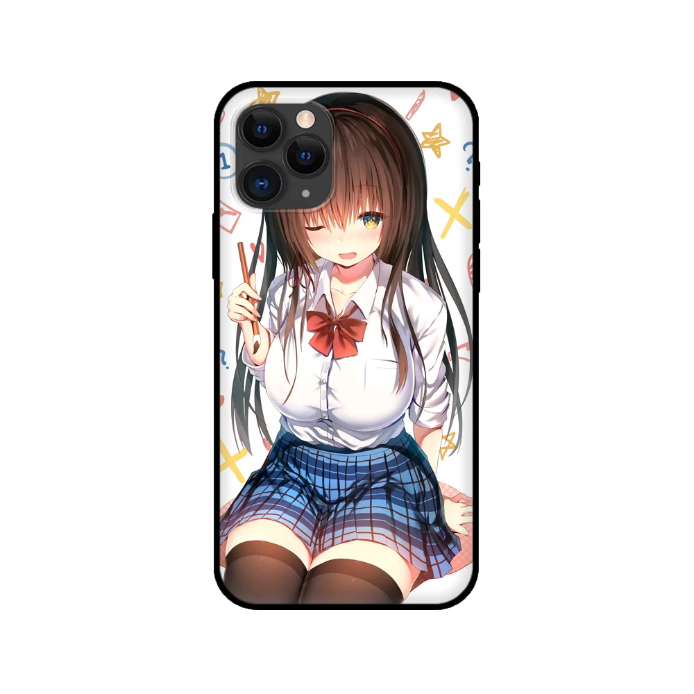 black tpu case for iphone 5 5s se 2020 6 6s 7 8 plus x 10 xr xs 11 12 mini pro max back cover anime art free global shipping