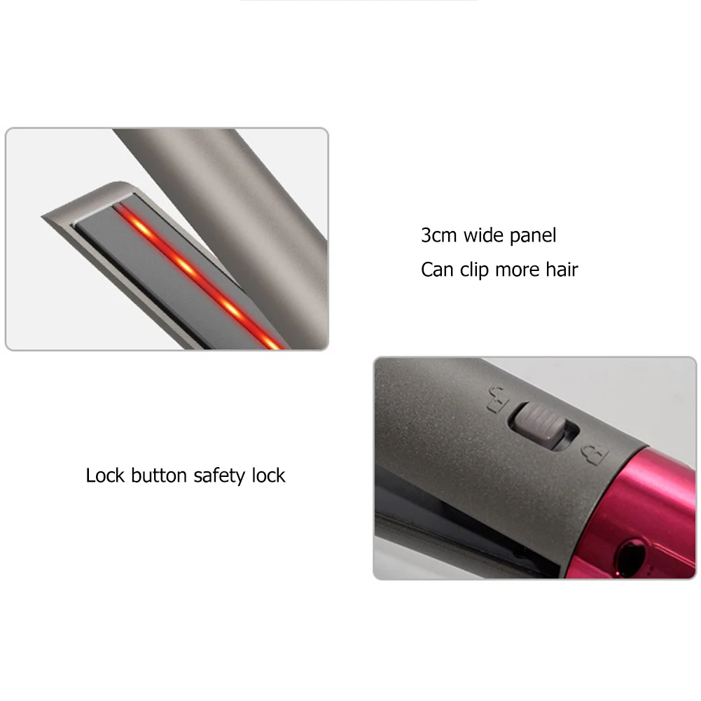 

45W Multifunction Digital Display Hair Straightener Perm Splint Hair Curler Salon Styling Tool EU Plug