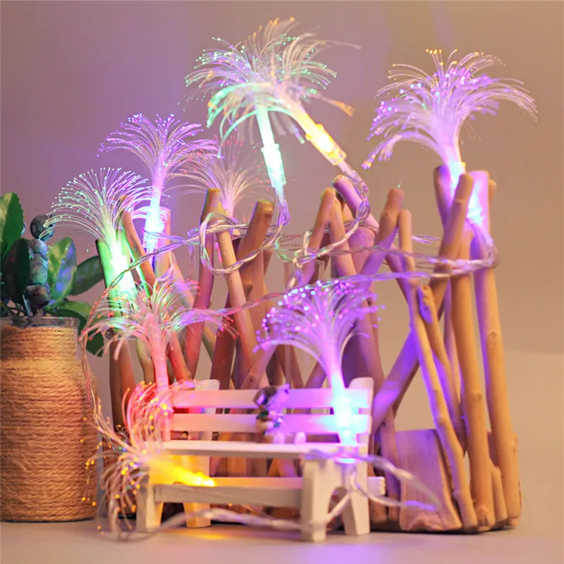 100 шт. светодиодная гирлянда Рождественское украшение Одуванчик оптическое