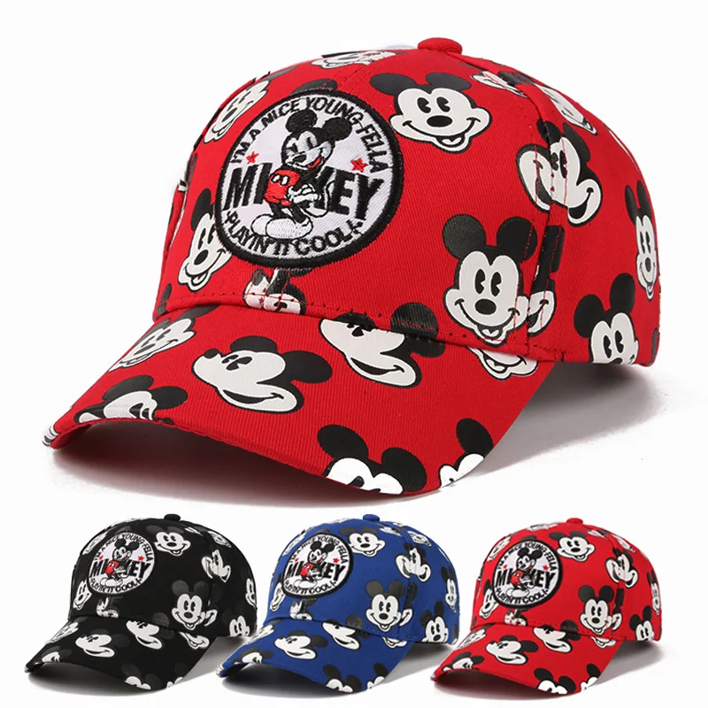

Disney doll children's baseball cap Mickey mouse spring and summer new hat boys and girls outdoor sun hats
