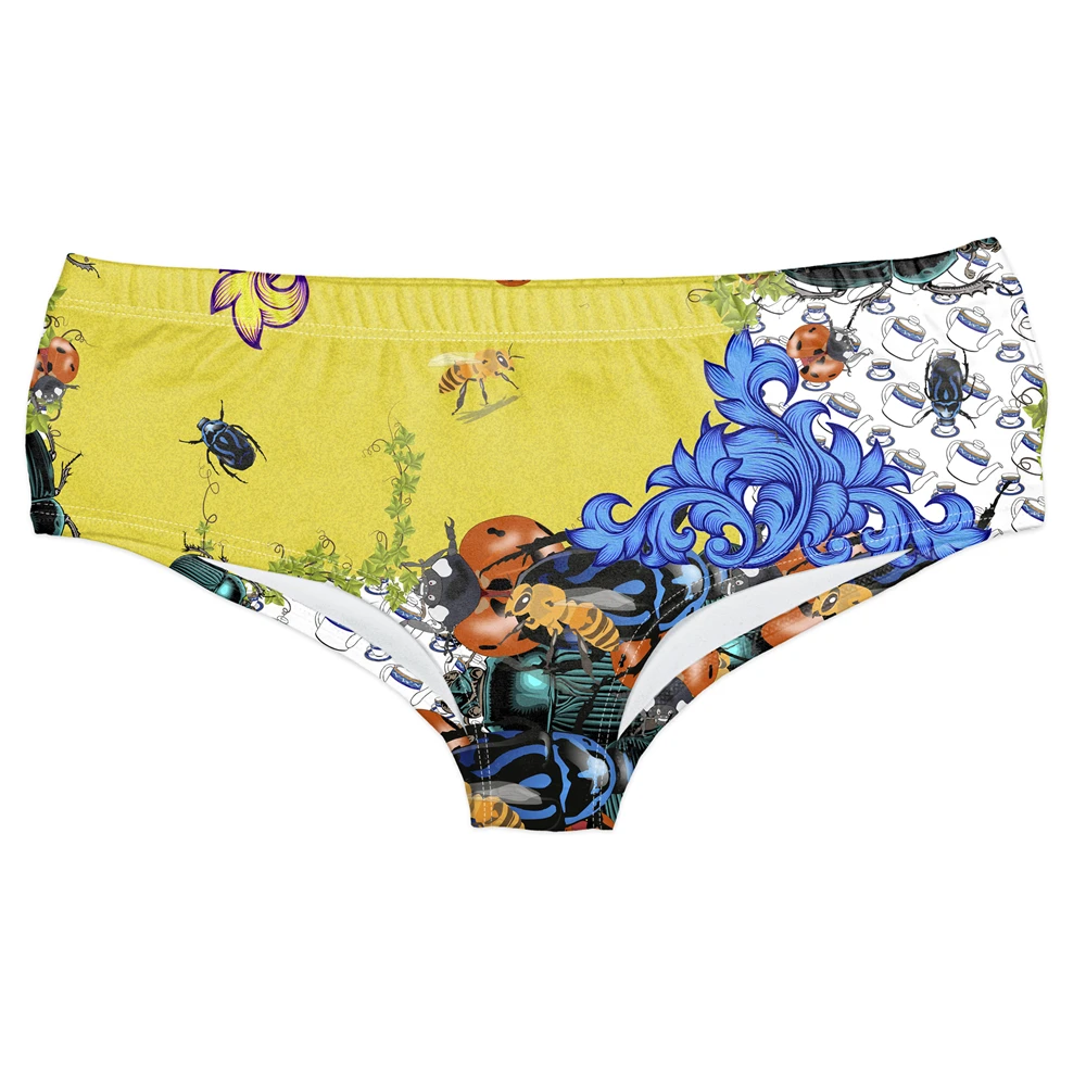 Для женщин трусики ошибок и чашки 3D принт комфорт нижнее бельё для девочек