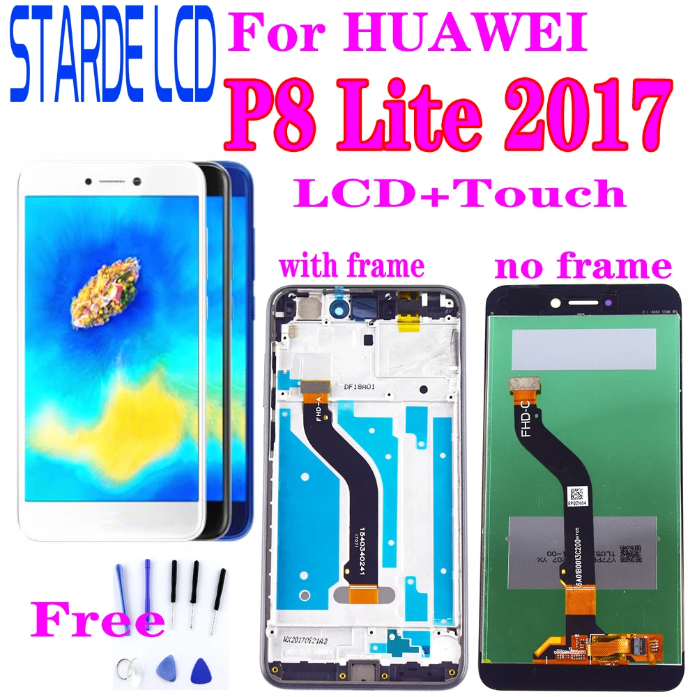 AAA Качество для HUAWEI P8 Lite 2017 ЖК-дисплей сенсорный экран Замена P9 PRA-LX1 ЖК-экран |