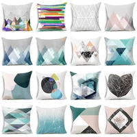 pillow cover geometric pillowcase dustproof cover for office bedroom decorative home textile goods flower pillowcase