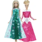 Платье принцессы, 2 шт.компл., сказочное платье, свадебная юбка для куклы Барби