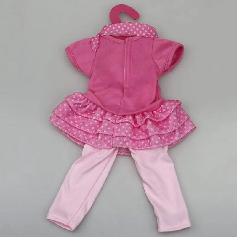 Комплект платье с 3 слоями и леггинсы для девочек одежда 18 дюймов куклы красная