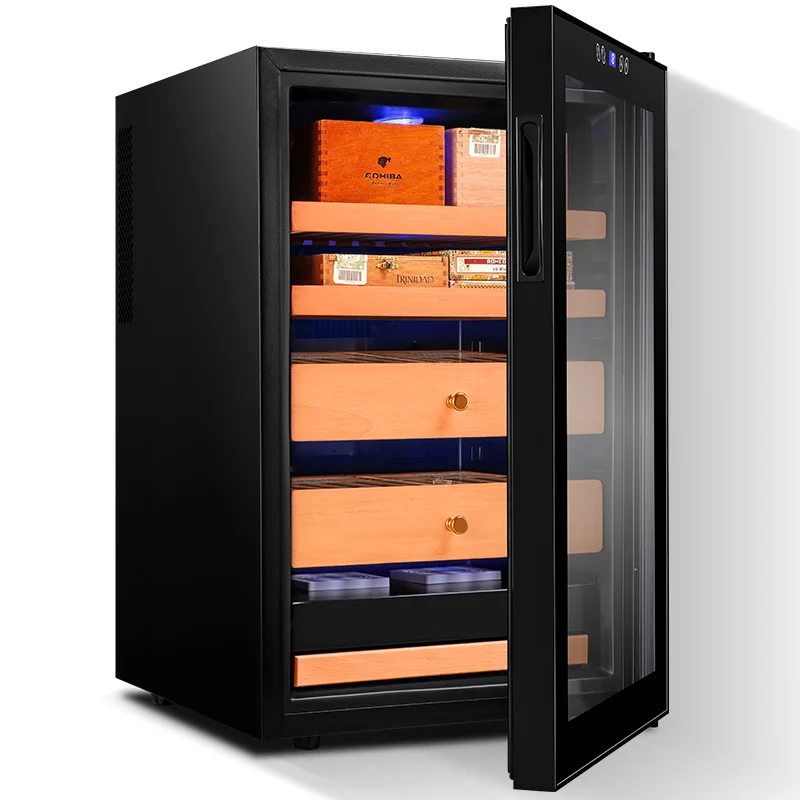 Electric Cigar Humidor Cabinet Freezer Adjustable Temperature and Humidity Cooler |