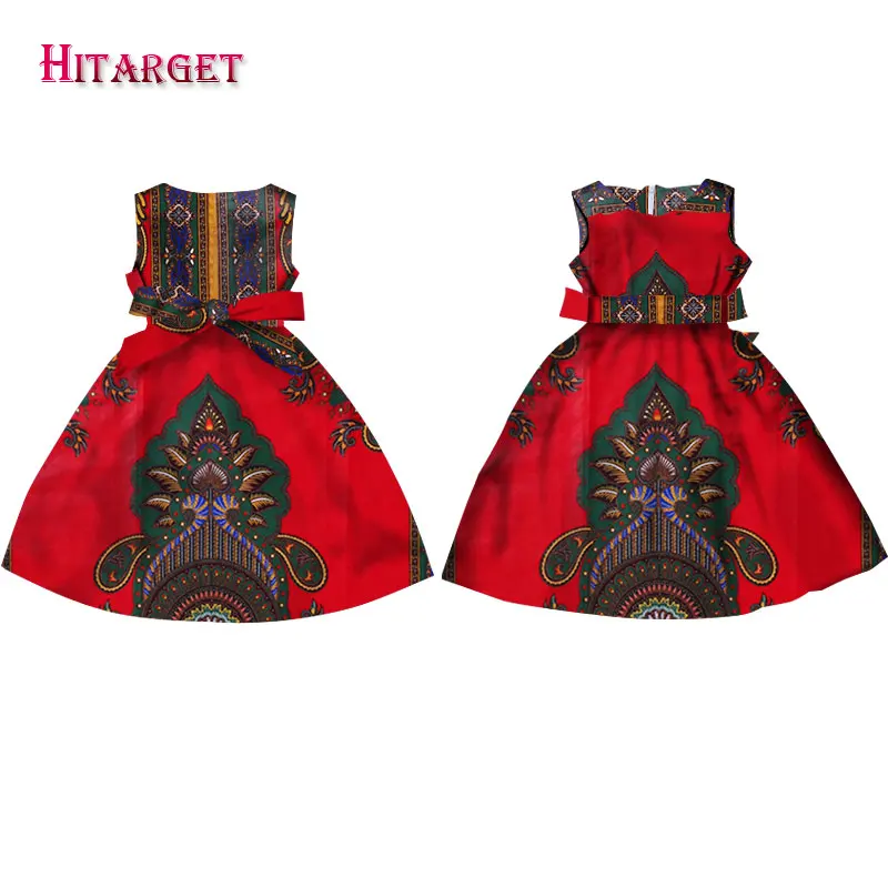 Модные платья в африканском стиле для девочек Vestidos Kanga Одежда Платья без рукавов