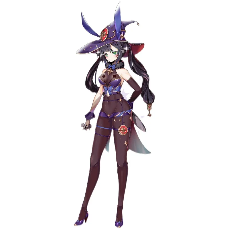 Женский костюм для косплея Genshin Impact Fan art Bunny Girl Xiangling Hu Tao Ganyu Keqing Fischl Mona - купить по