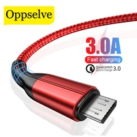 micro usb cable 3a nylon fast charge usb data cable for samsung xiaomi tablet android mobile phone usb charging wire cord cabo