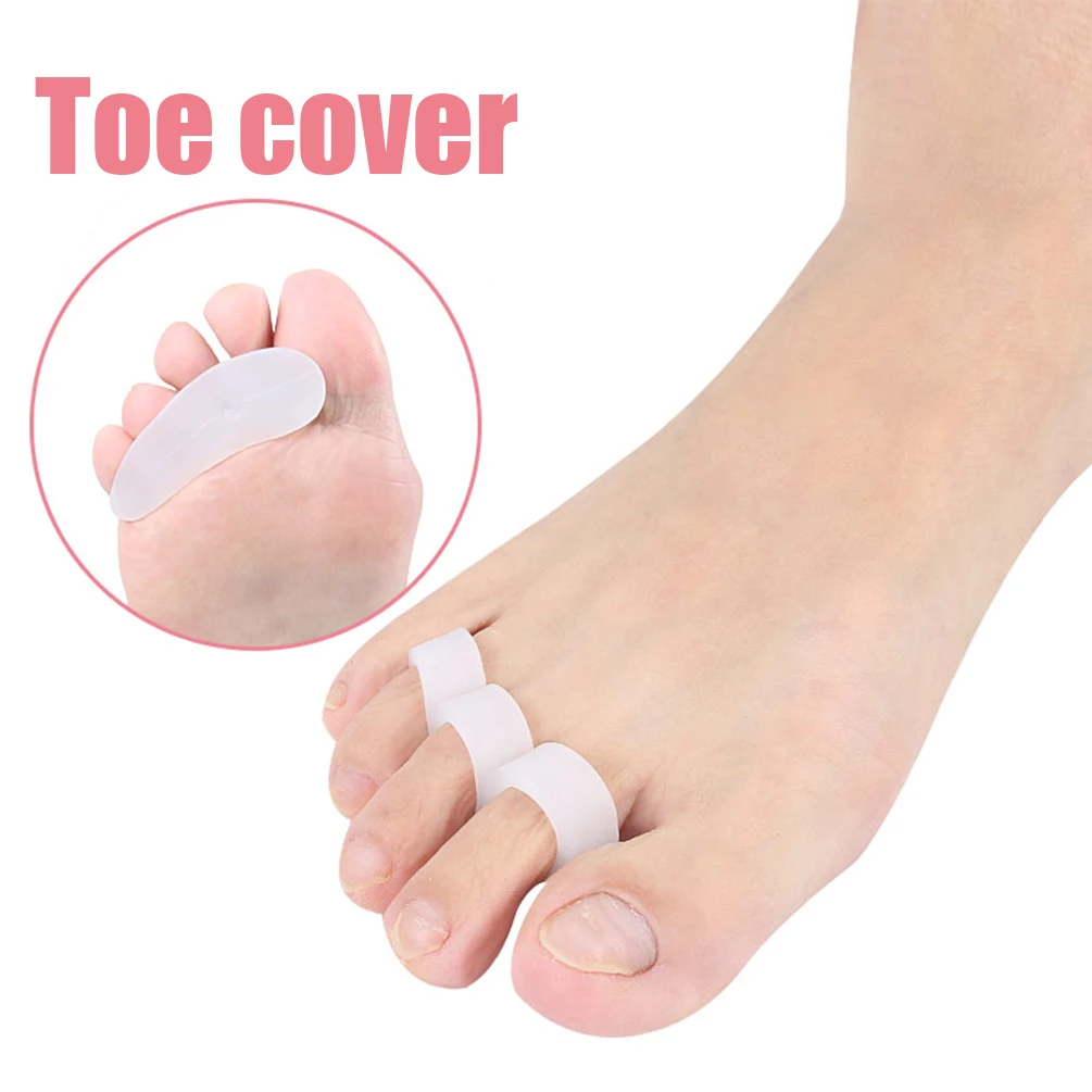 

2pcs Double Hole Foot Care Little Toe Separator Toes Carding Toe Protector Hallux Valgus Correct Foot Care