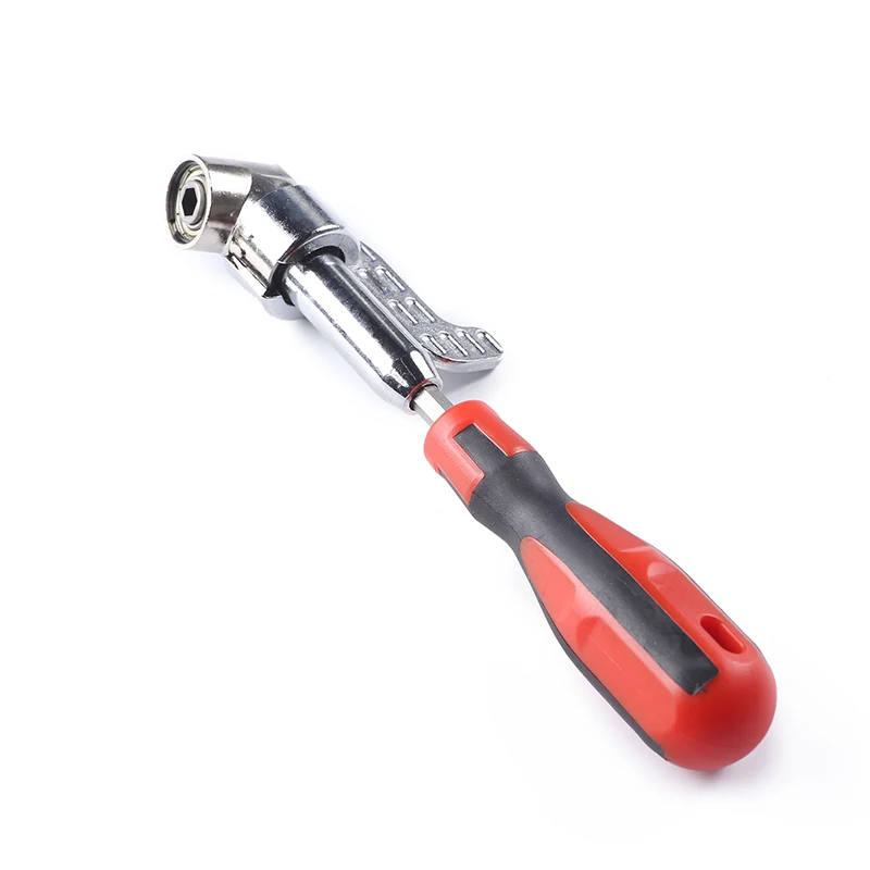 Angled Screwdriver 3 Way Head 4 Bits Power Drill Driver With Adjustable Guide Rail Brackets Hand Tools |