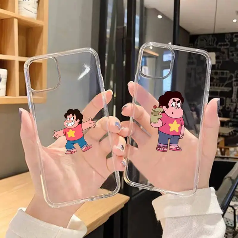 

Steven Universe Phone Case For iPhone 11 12 Mini 13 Pro XS Max X 8 7 6s Plus 5 SE XR Transparent Shell