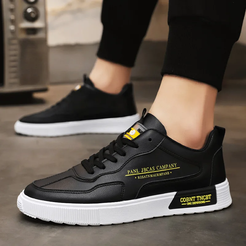 

Men's White Shoes Lace Up Casual Sneakers Summer Men Breathable Board Shoes Mens Vulcanized Shoes Outdoor Walking male Sneakers