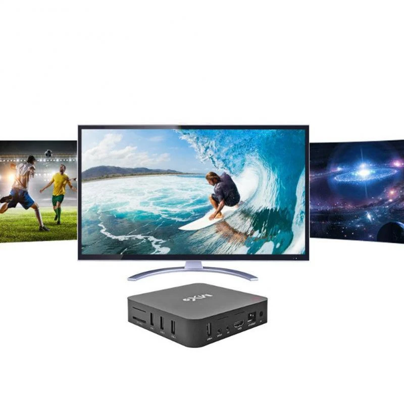 

MX9 Top Box 4K Quad Core 1GB RAM 8GB ROM Android 10.1 TV BOX HD HDMI SD Slot 2.4GHz WiFi TV Box Media Player -US Plug