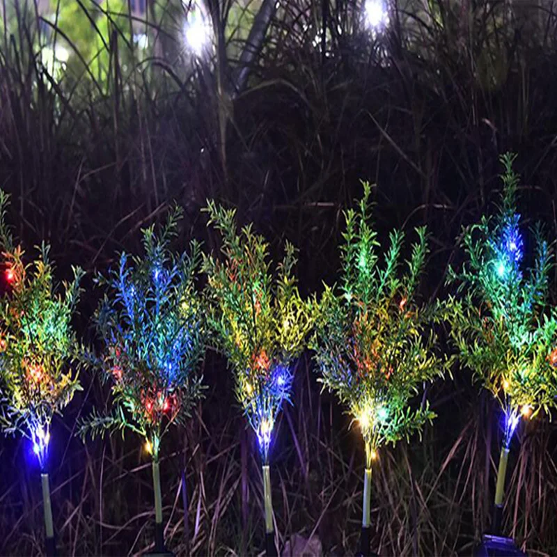 Уличный светильник на солнечной батарее садовый рождественскую елку для двора