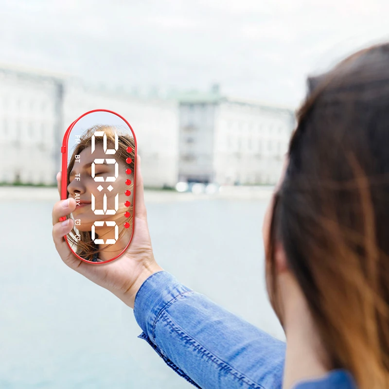 Многофункциональные настольные часы с Bluetooth-динамиком FM TF AUX светодиодные