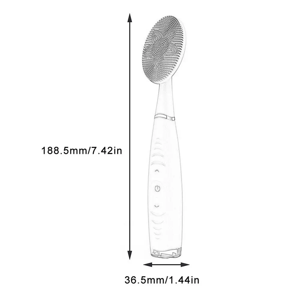 

Portable Facial Cleaning Brush Mini Electric Massage Washing Face Machine Deep Cleansing Waterproof Silicone Cleansing Tool