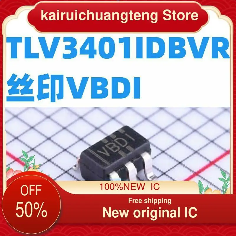 

10-200PCS TLV3401IDBVR VBDI SOT-23-5 New original IC
