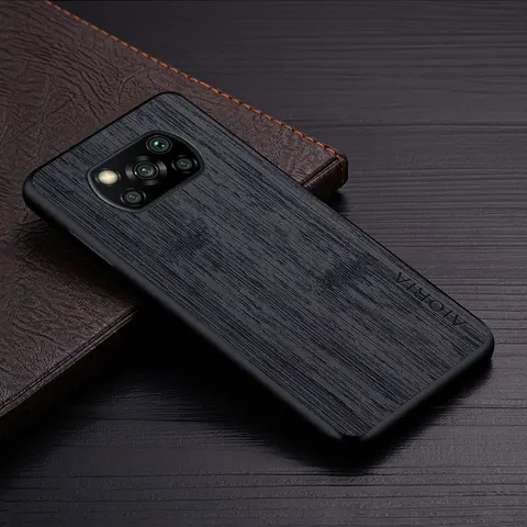 Чехол для Xiaomi Poco X3 NFC Pro X3 GT, кожаный чехол с бамбуковым деревянным узором, Роскошный чехол для телефона xiaomi poco x3 pro, чехол