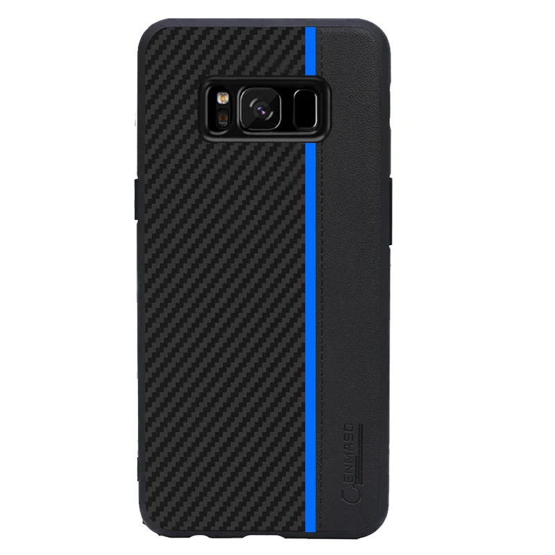 Blue Note 10 Plus чехол для samsung S8 чехол из волоконной кожи Защитная задняя крышка для samsung Galaxy S8 S9 S10 5G Plus S10e Note 9 чехол - Цвет: Blue