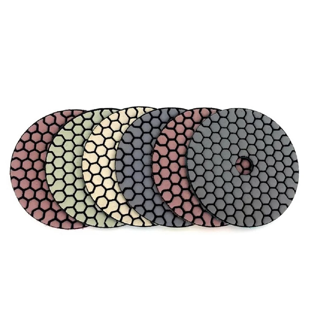 

7pcs/set Polishing Pad Sanding Discs Diamond Dry Stone Concrete Practical