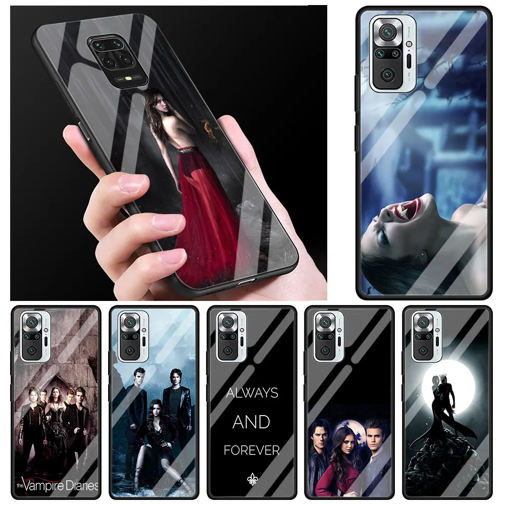 

The Vampire Diaries Glass Call Phone Case For Xiaomi Redmi Note 9S 8 9 5G 10 K40 Pro Plus 7 9 8 8T 9C 9A K30 9T 8A Cover
