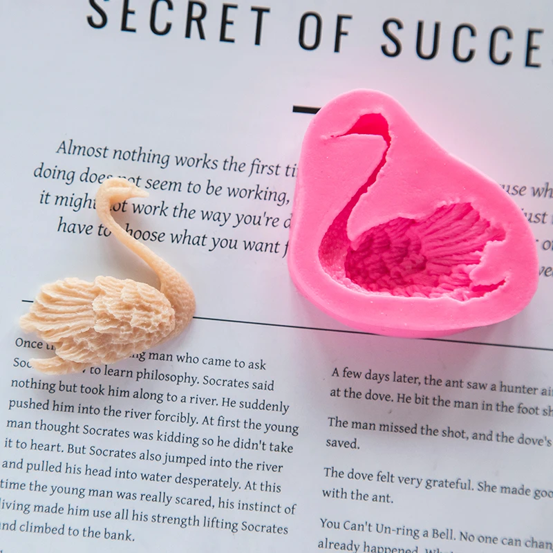 3d Силиконовая форма в форме лебедя для торта сделай сам силиконовая мыла ручной