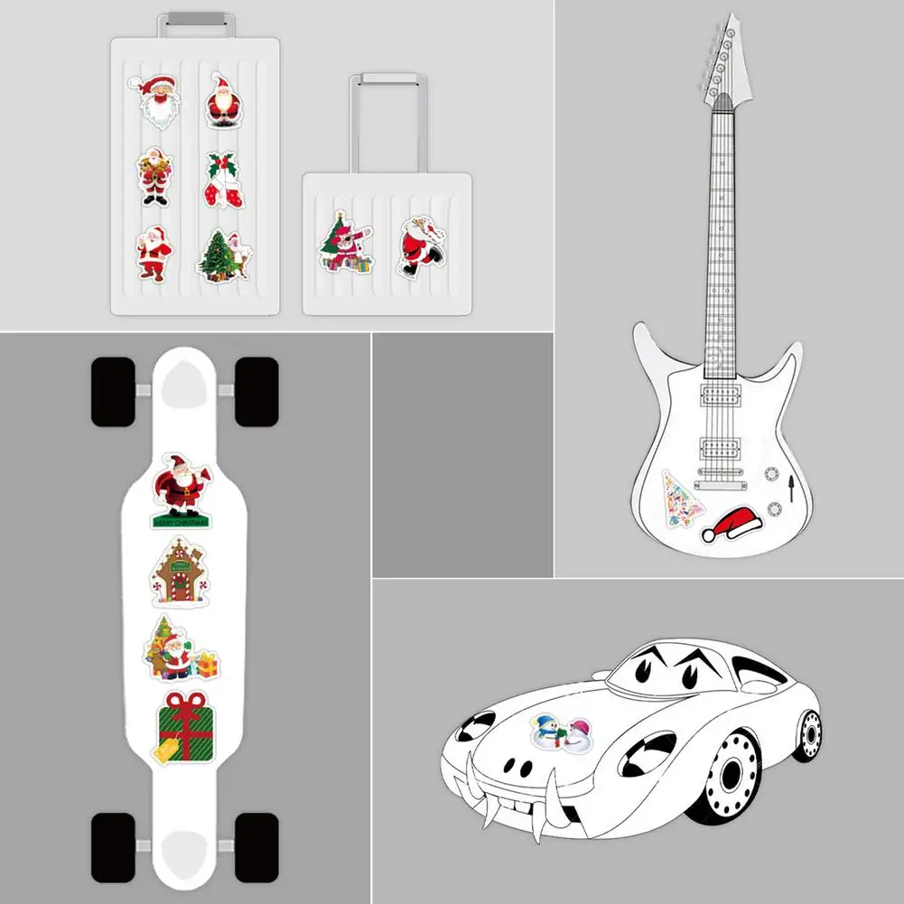 

50pcs/lot Christmas Stickers Waterproof Graffiti Stickers Seal Labels For Envelope Cards Gift Package Scrapbooking Decor