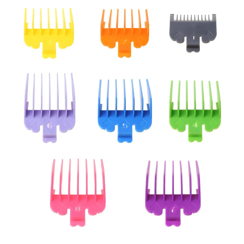 

8P Universal Hair Clipper Limit Comb Guide Attachment Size Barber Replacement
