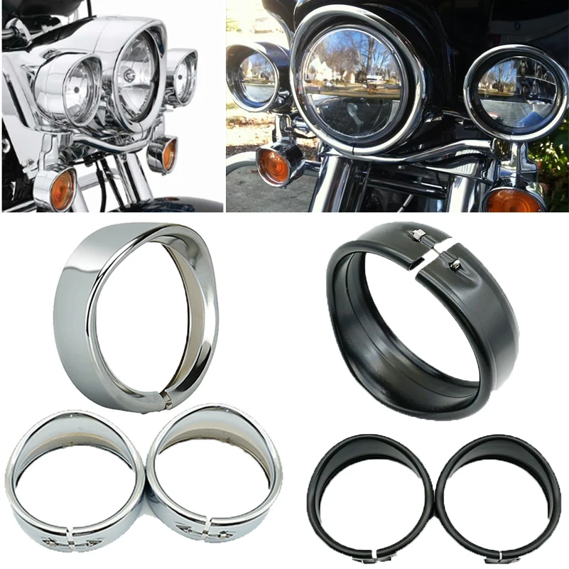 Передняя фара для мотоцикла Harley Touring FLD Road King Electra Glide Trike 7 дюймов облицовочная 4 5