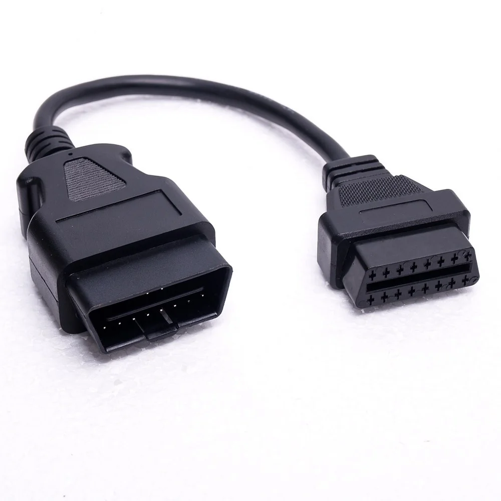 Кабель OBD2 с 16 контактами на разъем штырь-гнездо удлинитель автомобильный