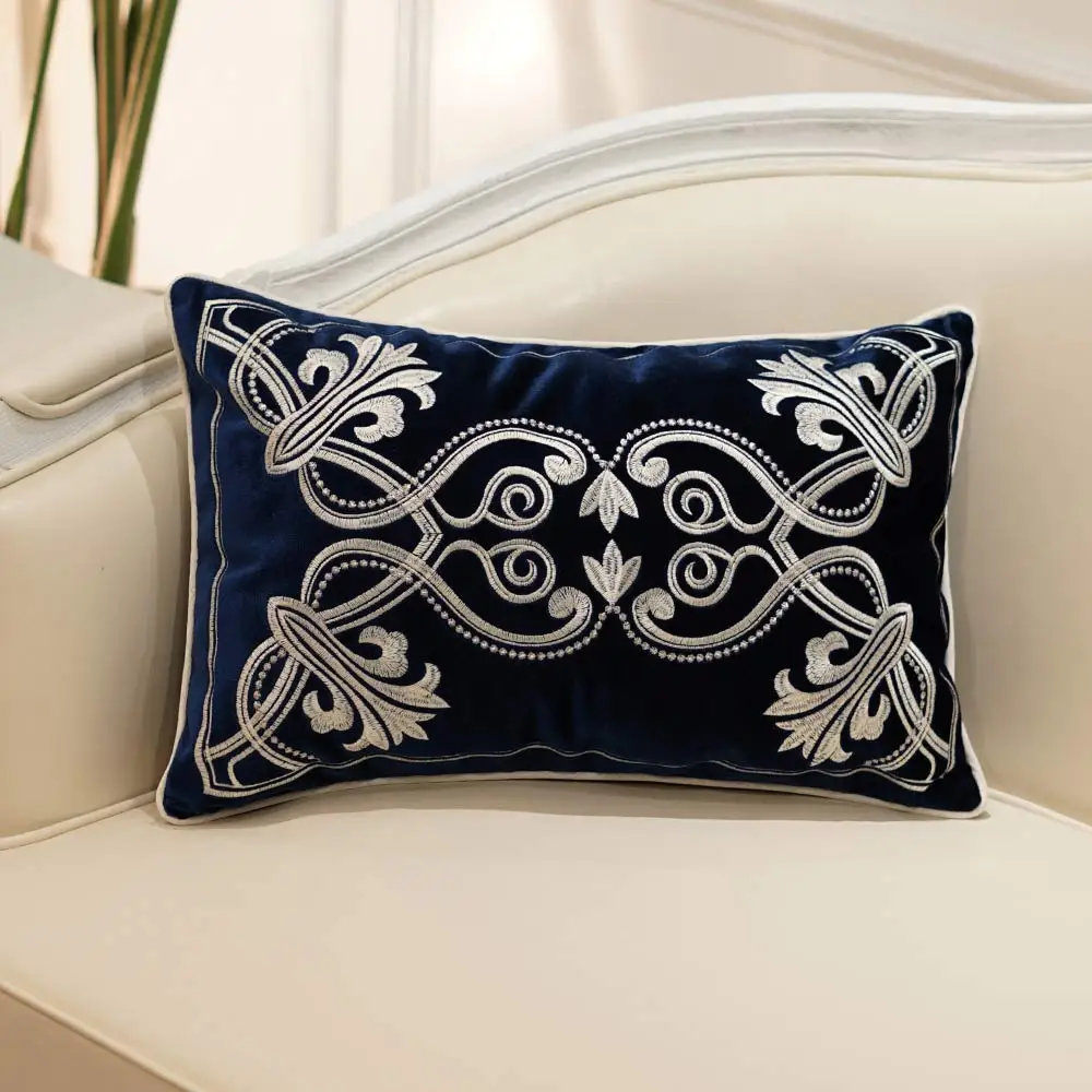 

Декоративная наволочка с рисунком в Европейском стиле, фланелевая вышивка, домашняя декоративная наволочка для дивана Cojines