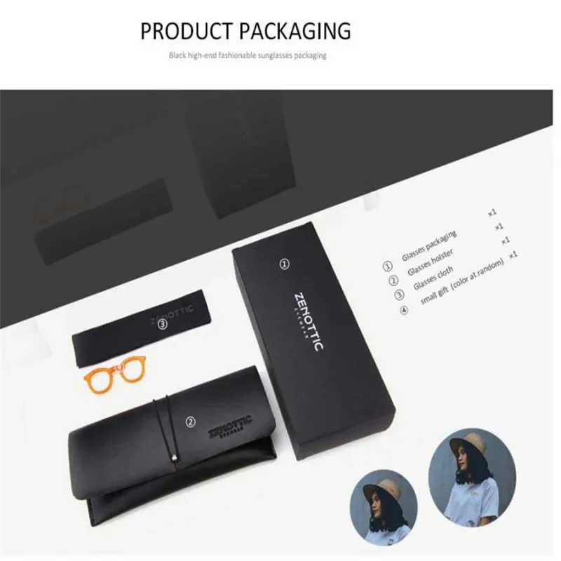 

ZENOTTIC Acetate Prescription Glasses Frame Men Myopia Hyperopia Optical Eyewear Anti Blue Ray Photochromic Lens Eyeglasses