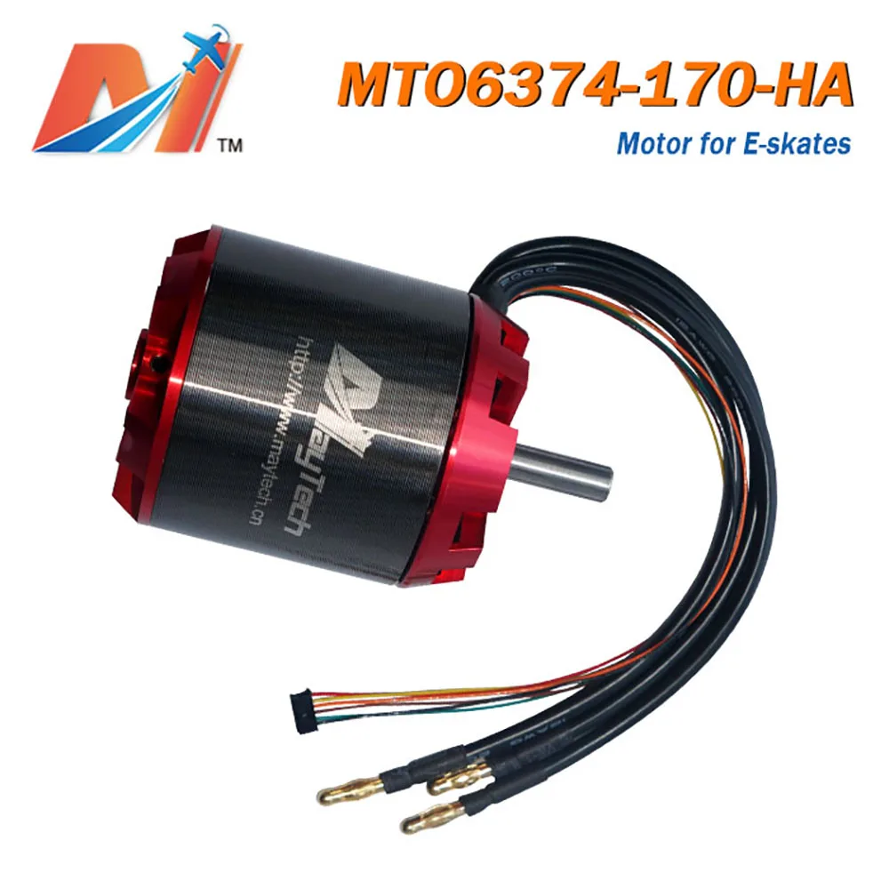 Maytech 2 шт. Электрический скейтборд мотор комплект 6374 170KV датчик двигателя и пульт