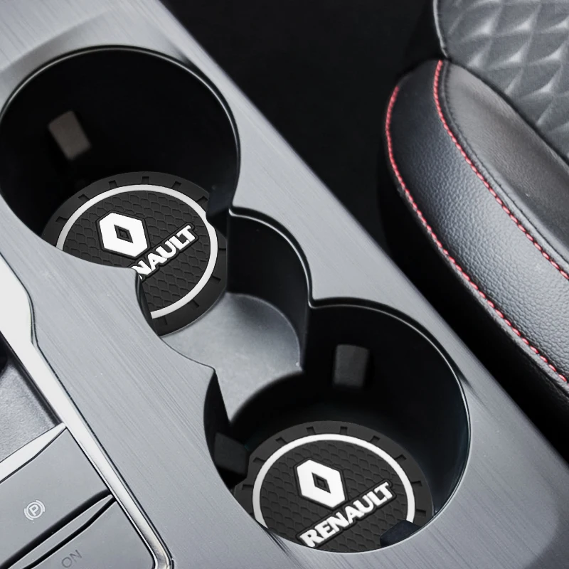 

1Pcs car water cup anti-skid pad silicone accessories for Renault Megane KOLEOS Clio KADJAR Captur TALISMAN SCENIC Kwid Sandero