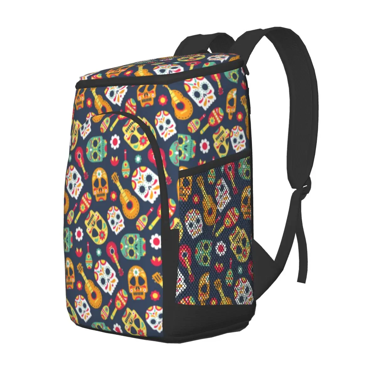 thermal backpack day dead theme waterproof cooler bag large insulated bag picnic cooler backpack refrigerator bag free global shipping