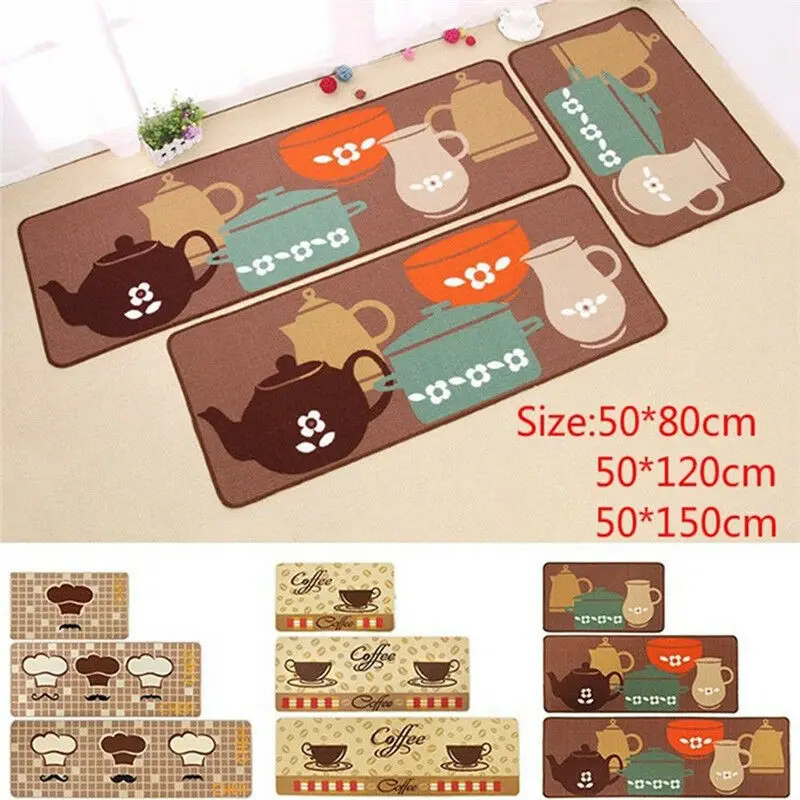 Кухонный нескользящий коврик кухонный ковер с принтом животных