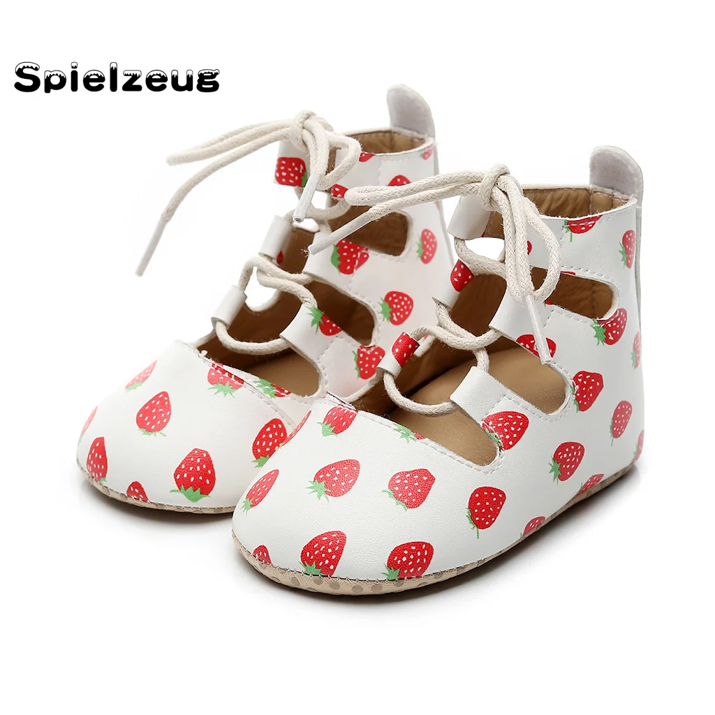 Детские ажурные ботинки на шнуровке для новорожденных девочек мальчиков из