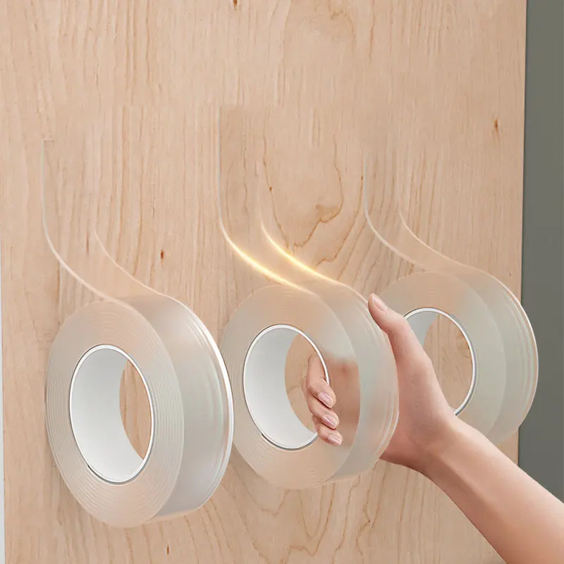 

Patent Nano Double Sided Tape Small Item Fixed Carpet Socket Bedroom Office Adhesive Transparent Waterproof gekkotape Removable