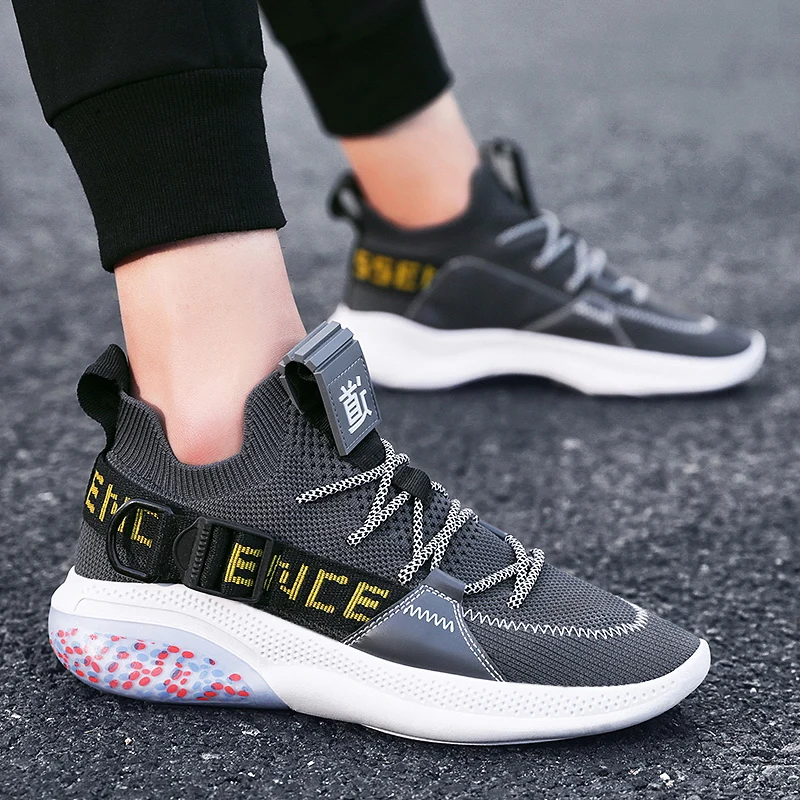 Men Vulcanize Shoes Sneakers Breathable Casual No-slip 2020 Male Air Mesh Lace Up Tenis Masculino |