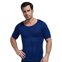 seamless mens body shaper compression shirts abdomen shapewear tummy slimming corset waist trainer breathable and comfortable