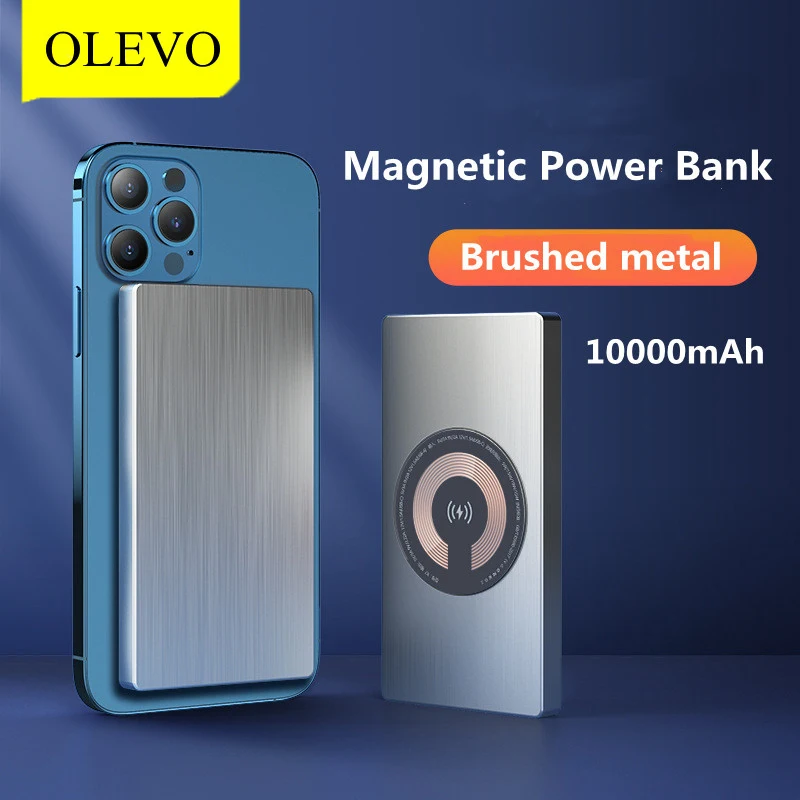 

Беспроводной внешний аккумулятор 10000 мАч из металлического материала Беспроводной внешний аккумулятор Портативное зарядное устройство Вс...