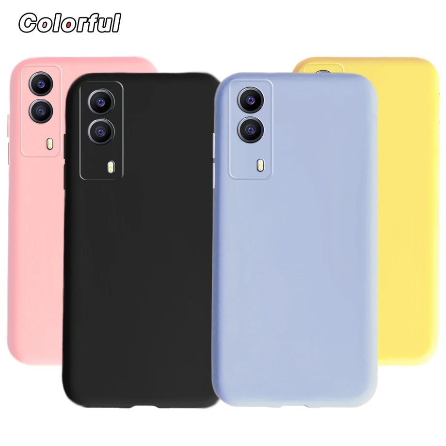 Чехол для Vivo Y53s Y72 Y52 5G Y73 Y73s Y51s Y70s, Простой Тонкий чехол для телефона, чехол для Fundas Vivo Y 73S 73 72 52 Candy, мягкий чехол s