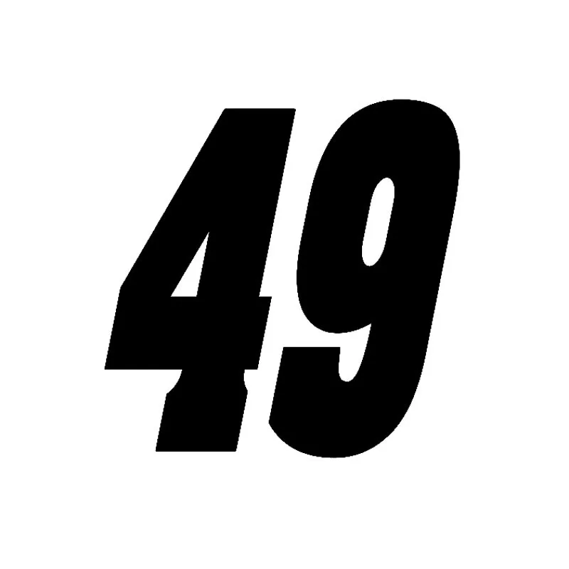 

Забавный уникальный номер 49 автомобильный Стайлинг Автомобильная Наклейка покрытие царапины водонепроницаемый ПВХ 15 см X 15 см