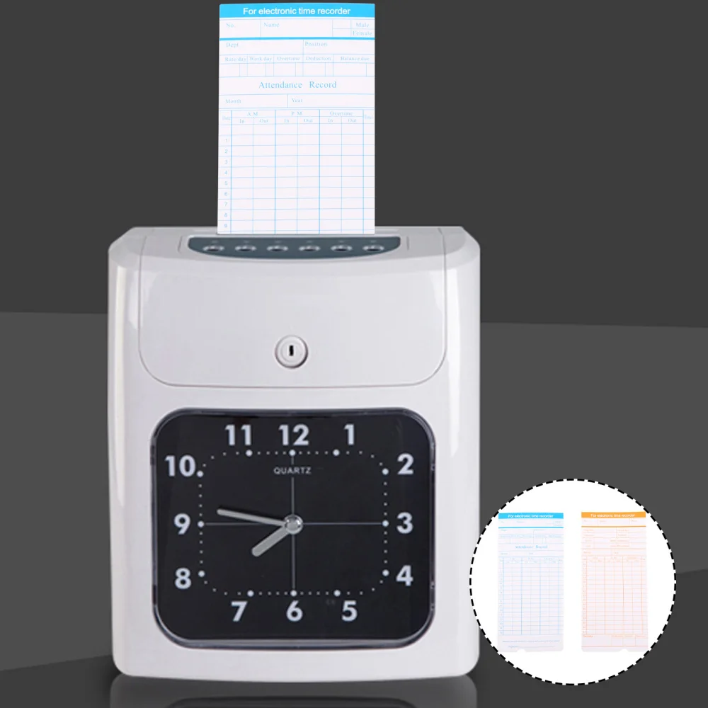

1 set of Time Office Factory Time Machine Attendance Recorder