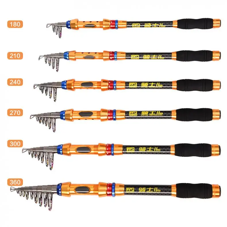 

1.8m 2.1m 2.4m 2.7m 3.0m 3.6m Carbon Fiber Rod Reel Combo Full Kits 4000 Series Spinning Reel Fishing Bag Telescopic Casting