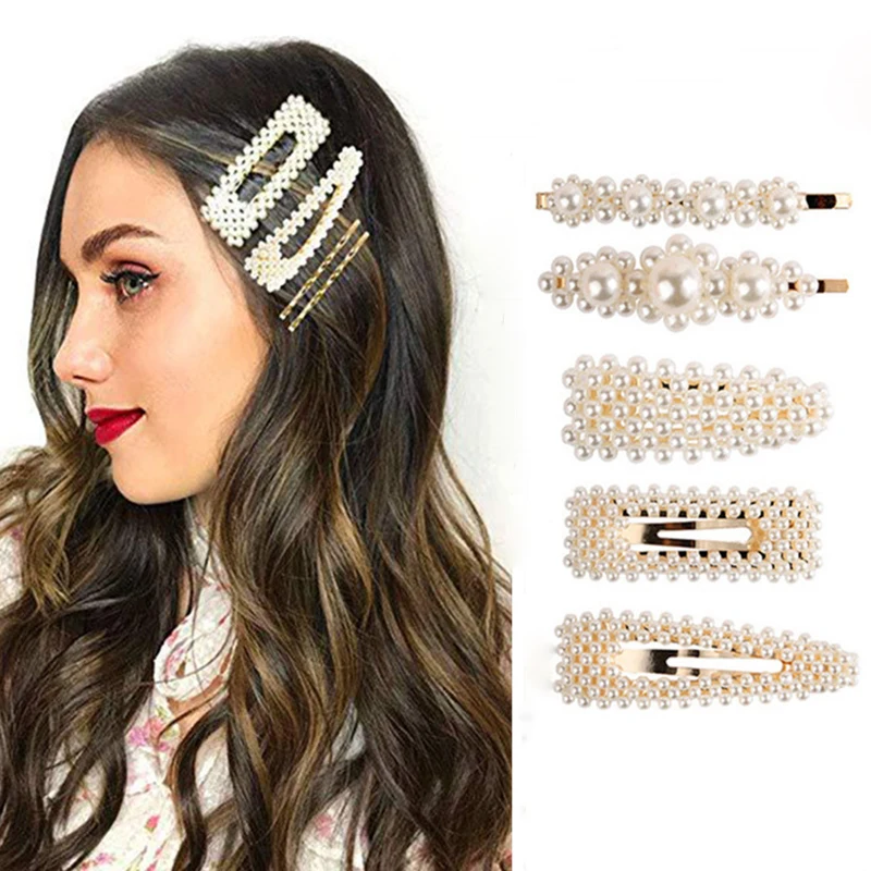 Новинка корейский женский жемчужный зажим для волос заколка инструмент укладки