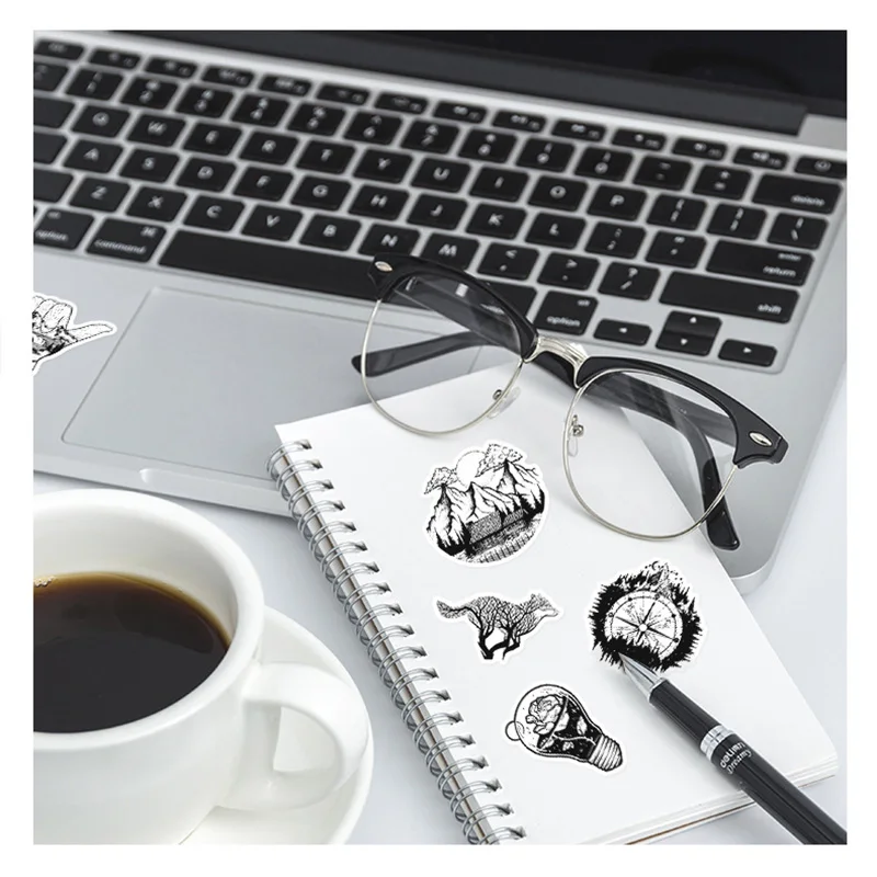 10/30/50 шт. Минималистичные готические граффити наклейки эстетические DIY ноутбук