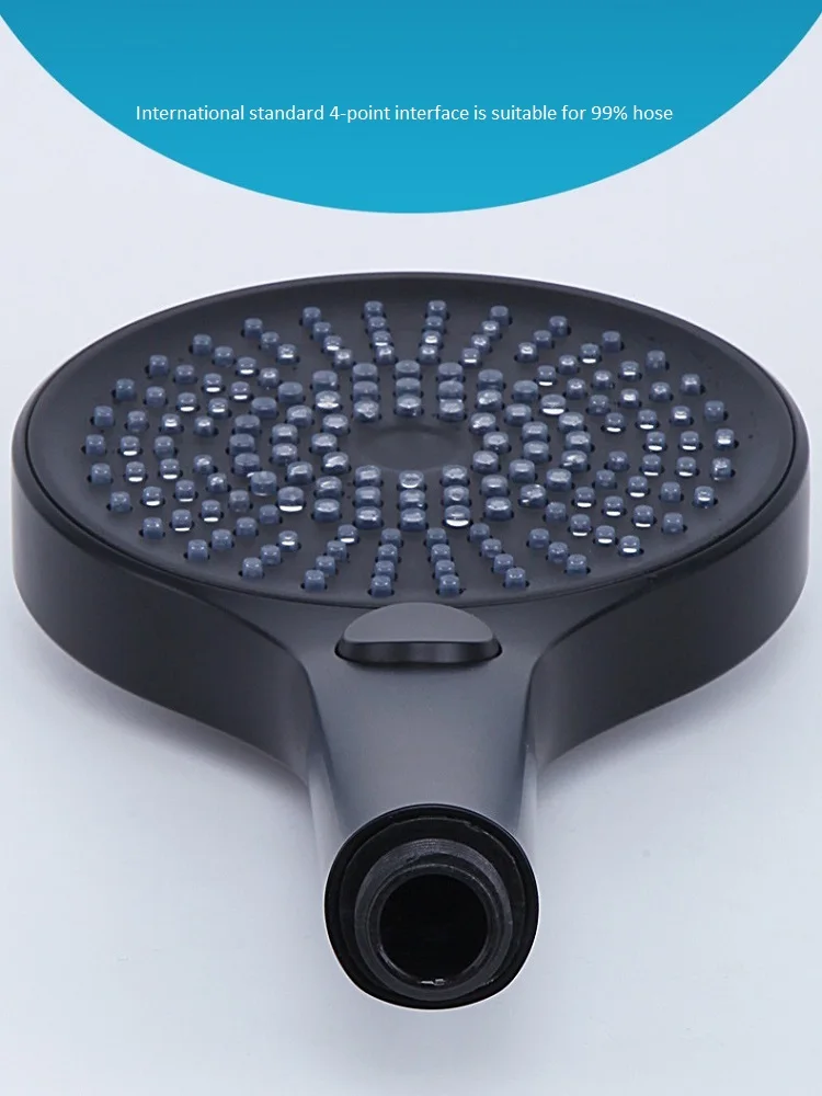 shower head with 12cm panel liquid silicone outlet hole high pressure water saving three speed adjustable bathroom accessories free global shipping