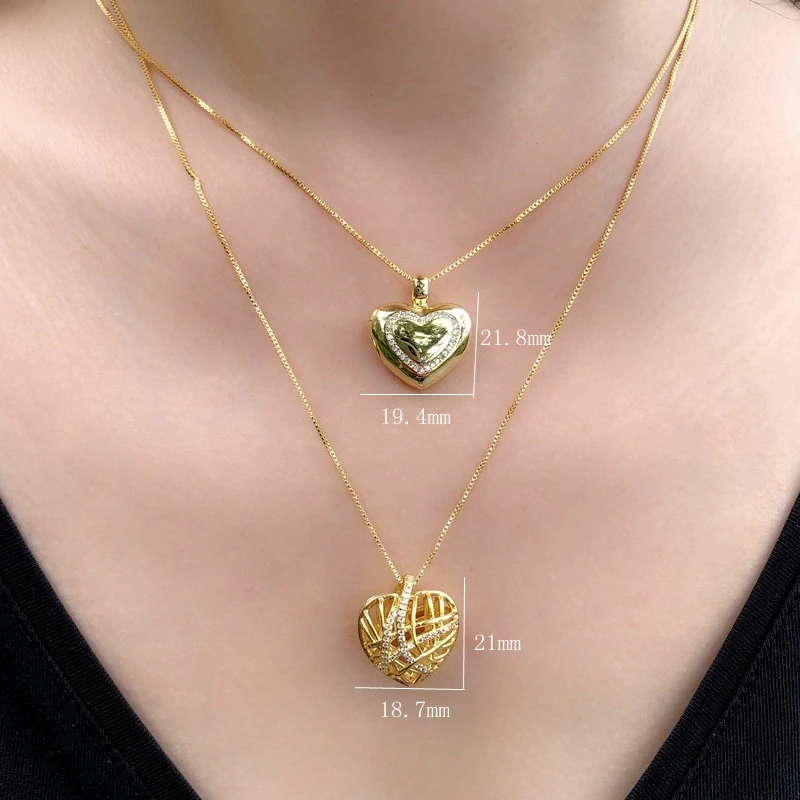 Винтажное ожерелье с подвеской в виде сердца для влюбленных колье золотистого